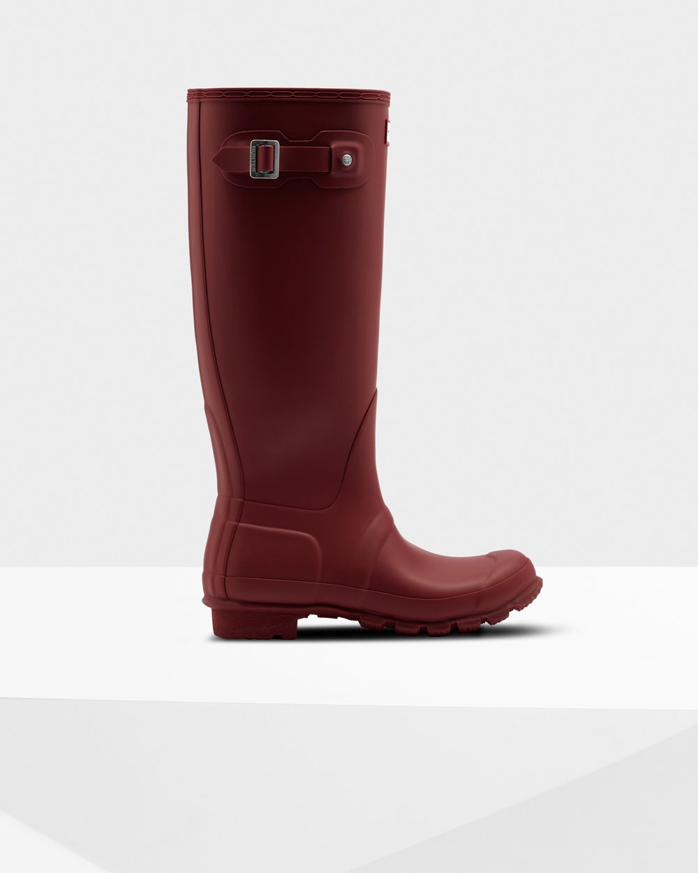 Womens Hunter Tall Rain Boots Grey Red - Original - 9523740-KA